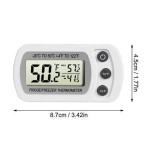 Thermometer for refrigerator, with mounting bracket, white color, model CT01